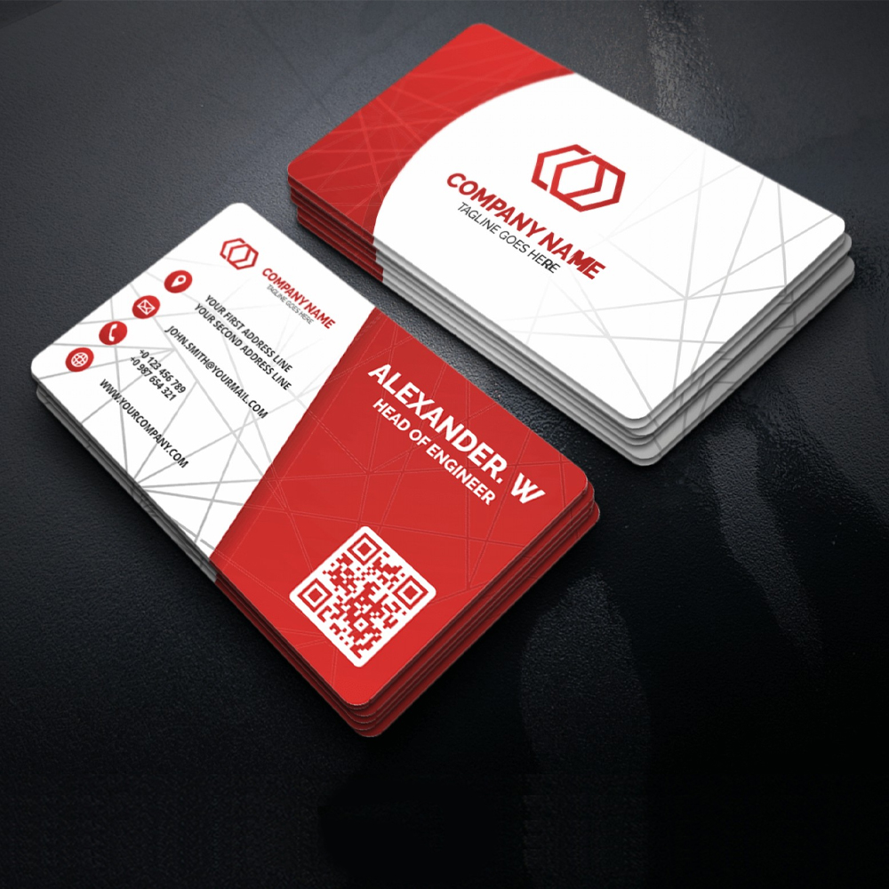 Kırmızı Kırtasiye Firma Kartvizit