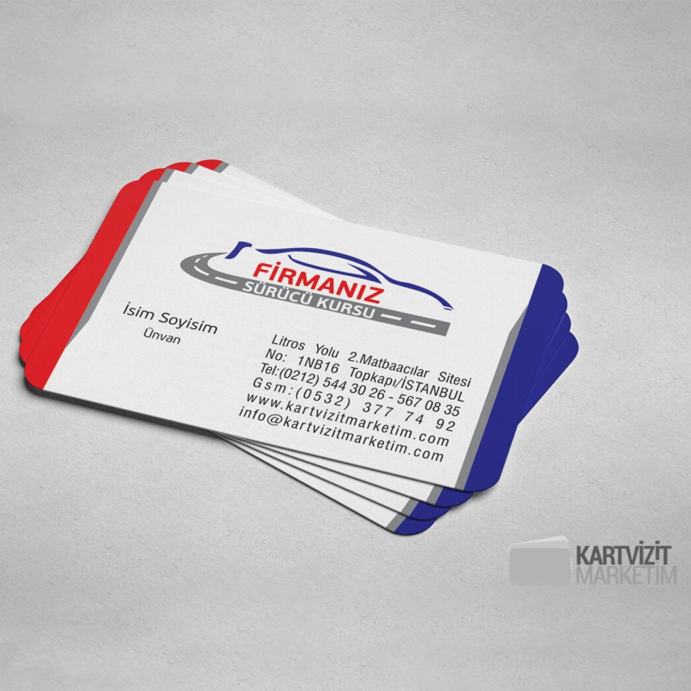 Sürücü Kursu Kartvizit Modeli 2