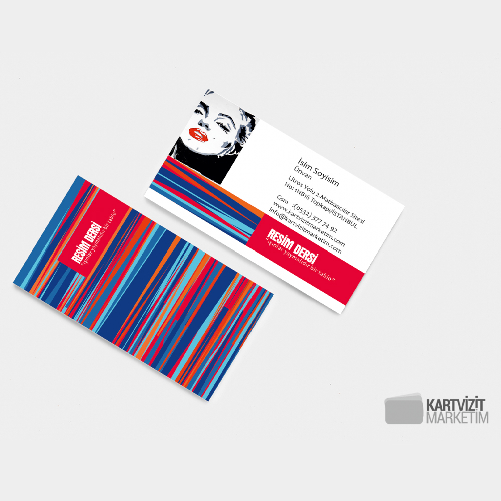 Resim Özel Ders Kartvizit Modeli