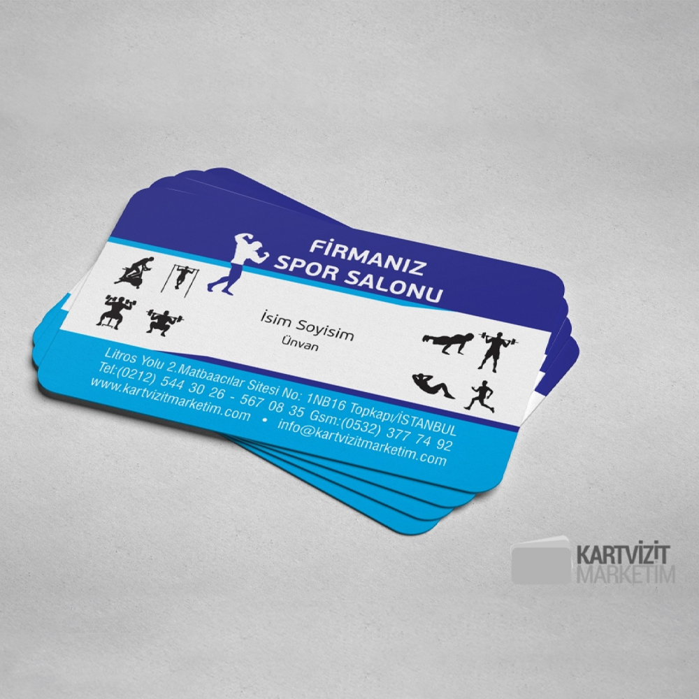 Spor Salonu Kartvizit Modeli