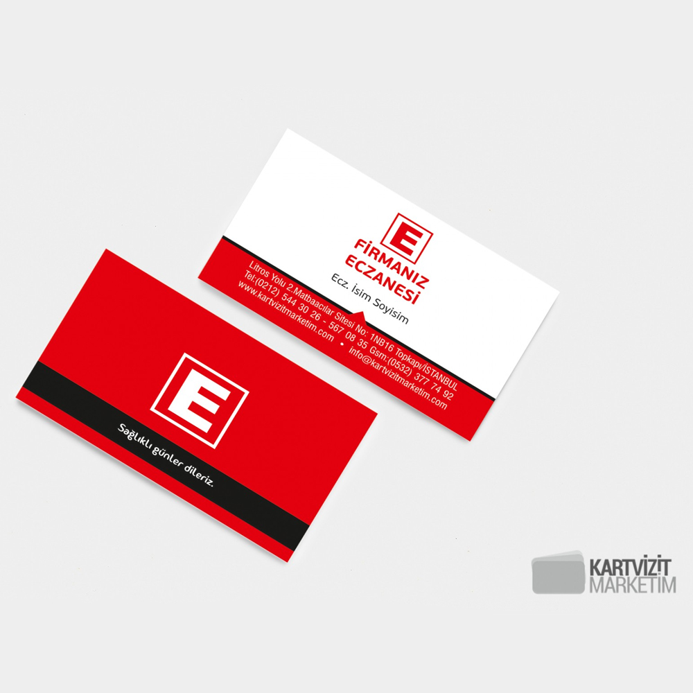 Eczane Kartvizit Modeli Eczkrt-1002