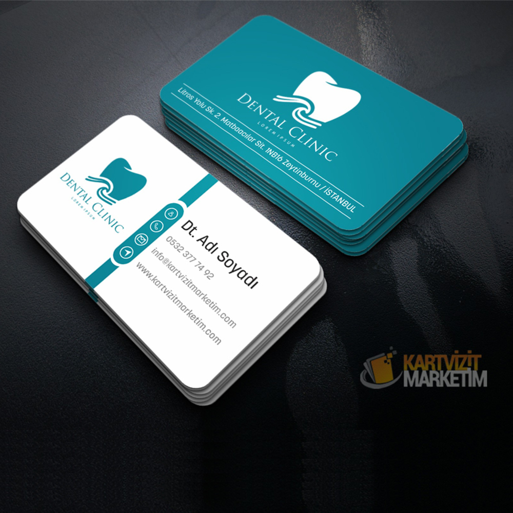Diş Logolu Diş Hekimi Kartvizit