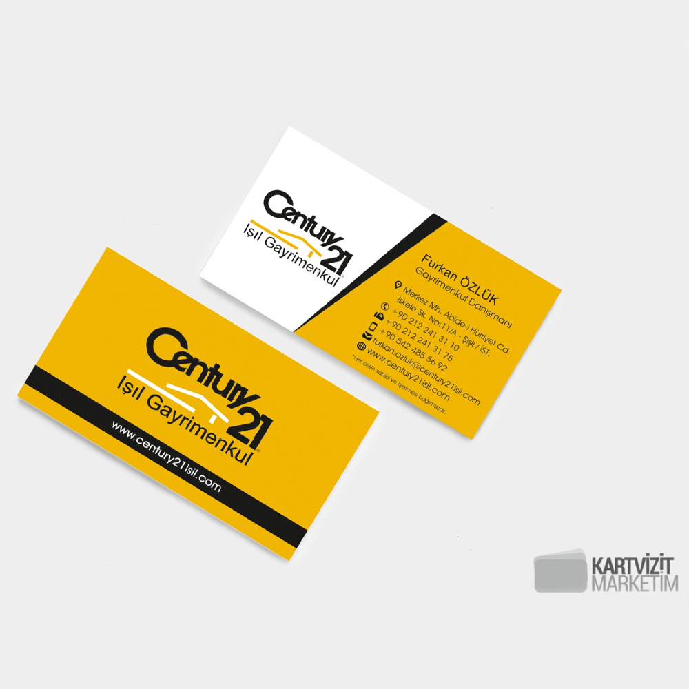 Şık Century21 Kartvizit Modeli