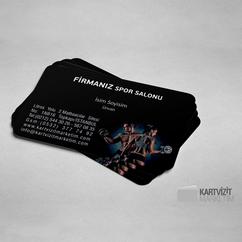 Spor Salonu Kartvizit Modeli 2