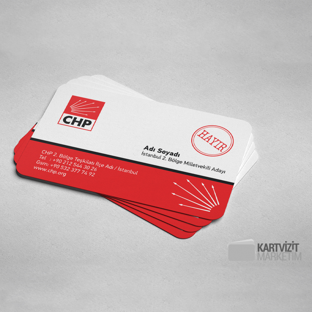 CHP Referandum Kartvizit Modeli