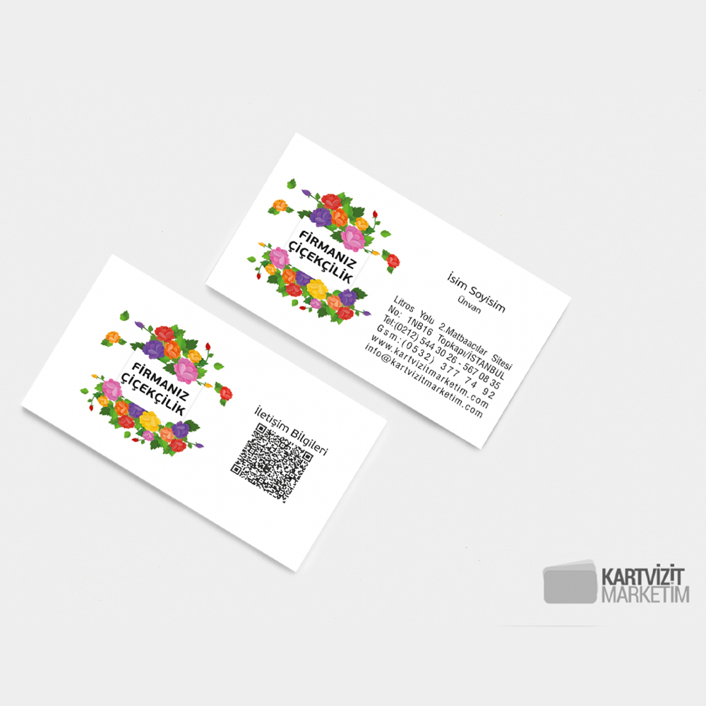 Çiçekçi Kartvizit Modeli