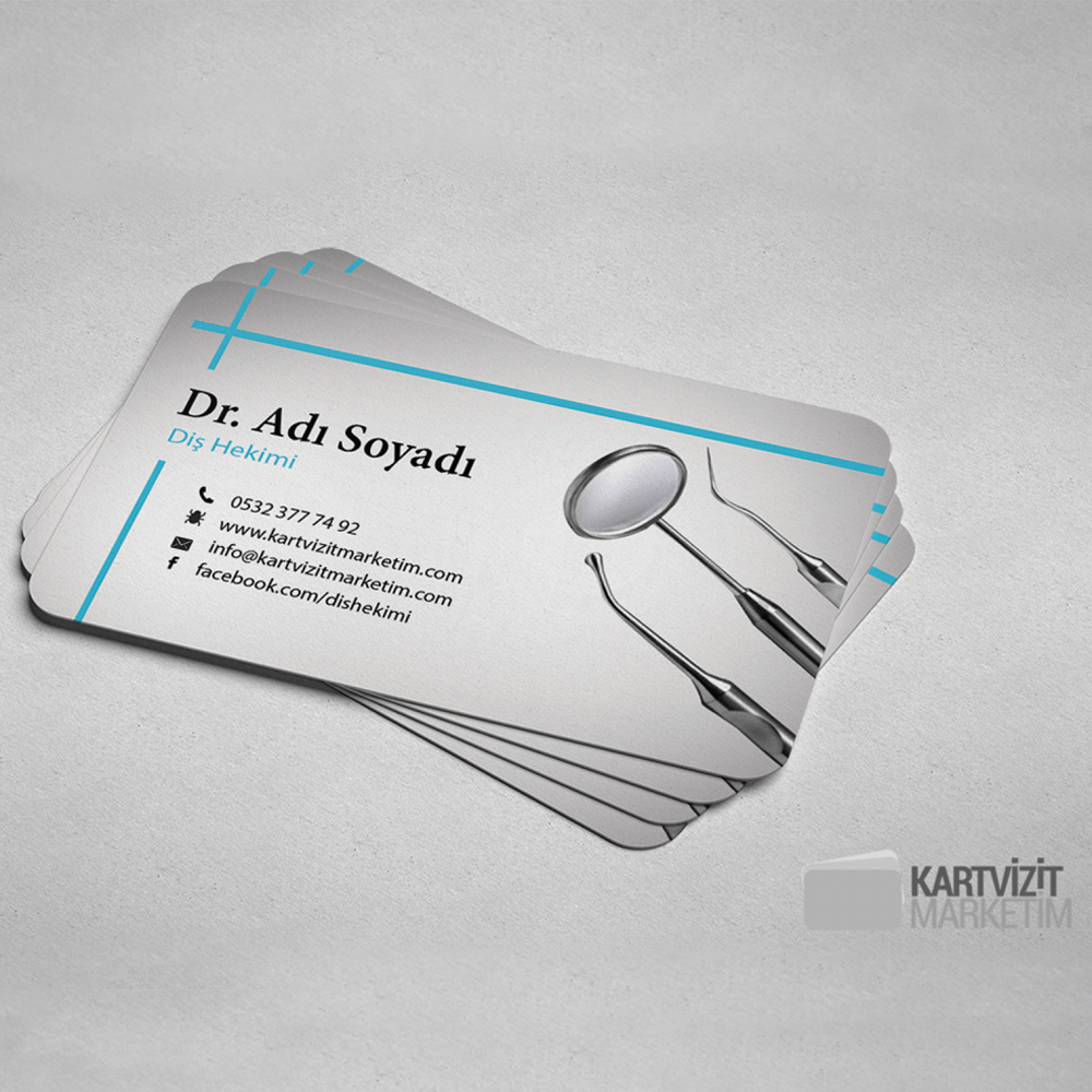 Diş Hekimi Kartvizit Modeli 2