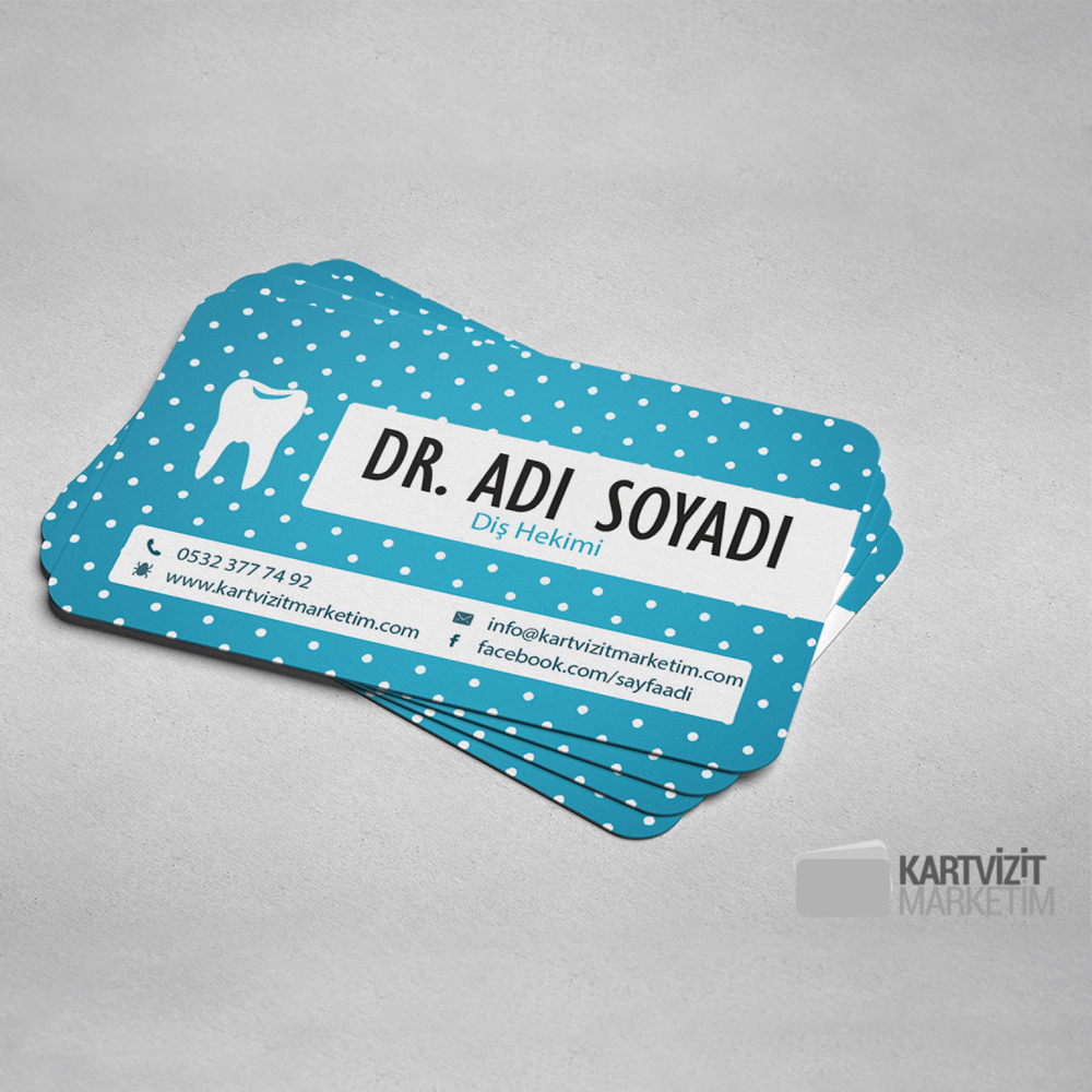 Diş Doktoru Kartvizit Modeli 5