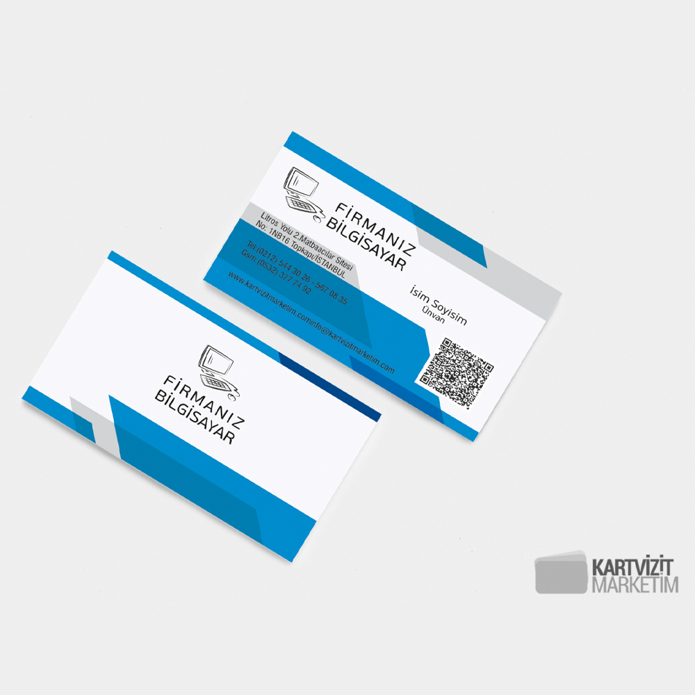 Özel Tasarım Bilgisayar Firması Kartvizit Modeli