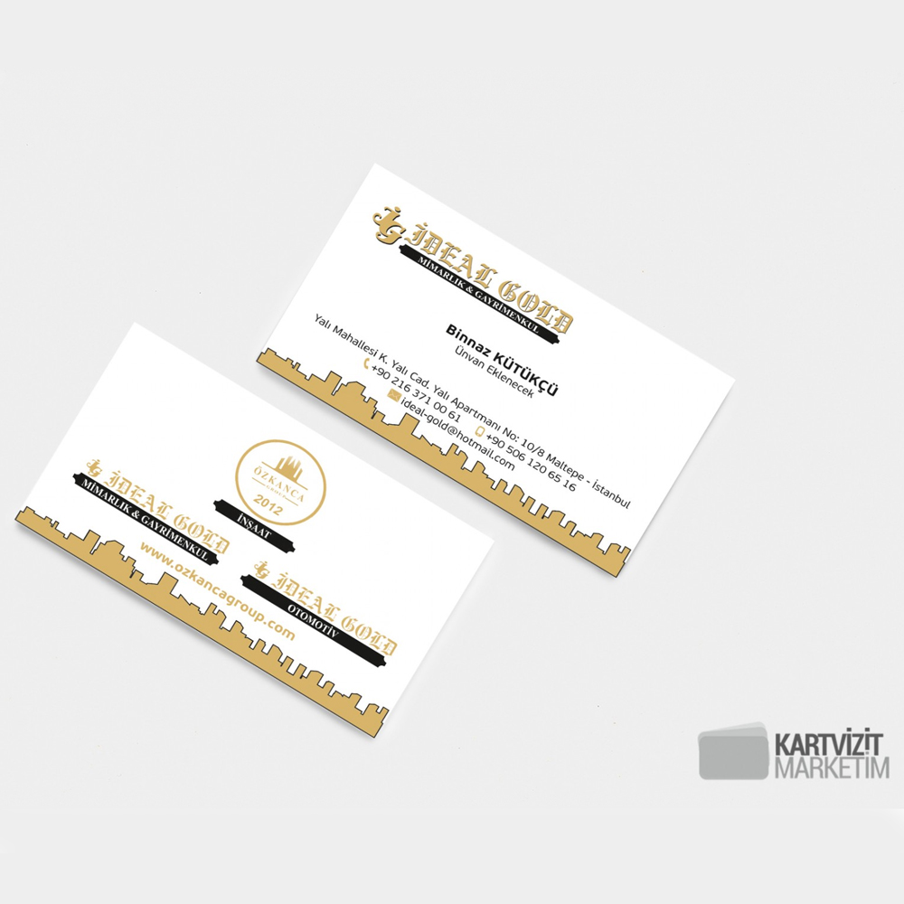 Sade Emlak Kartvizit Modeli