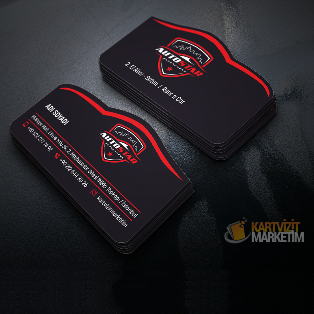 Özel Kesimli Otomotiv Kartvizit