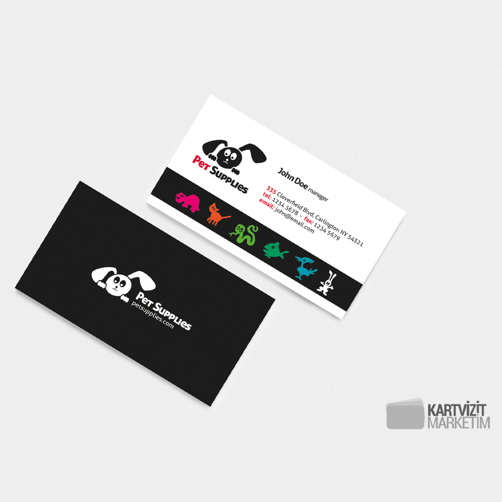 Modern Pet Shop Kartvizit Modeli