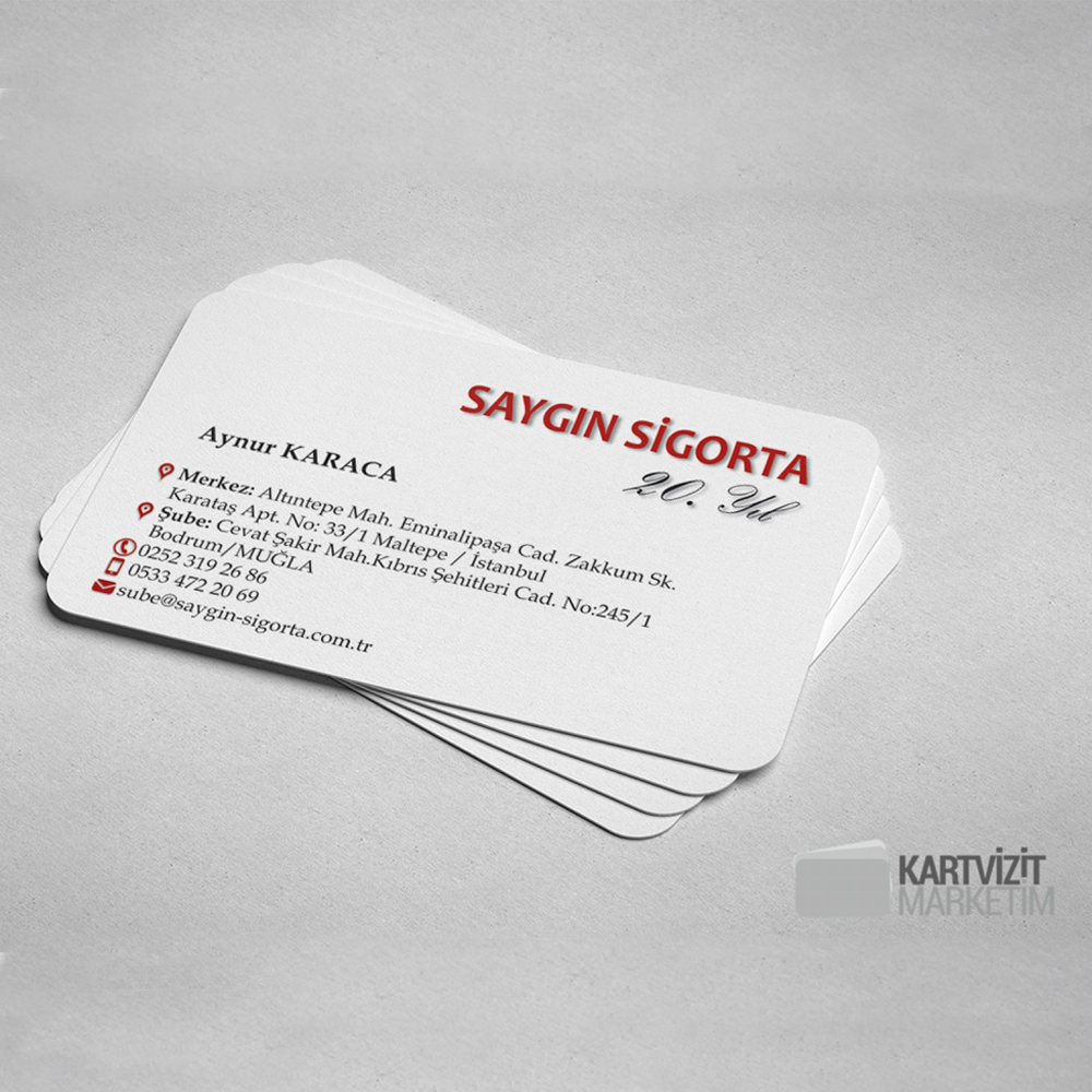 Sigorta Acentası Kartvizit