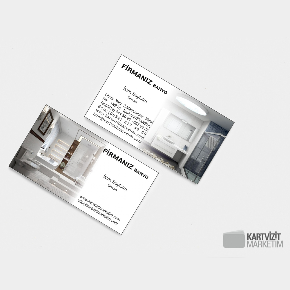 Modern Banyo Firma Kartvizit Modeli