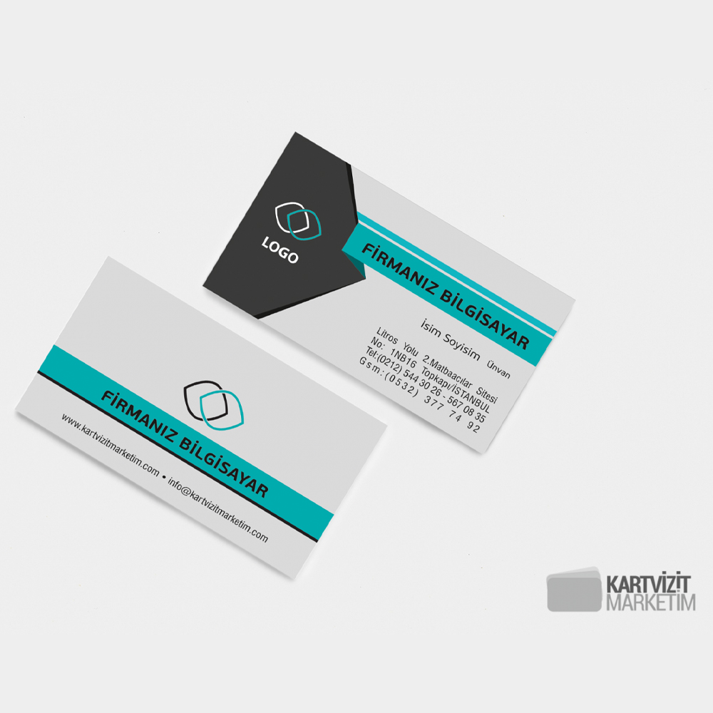 Şık Bilgisayar Firması Kartvizit Modeli