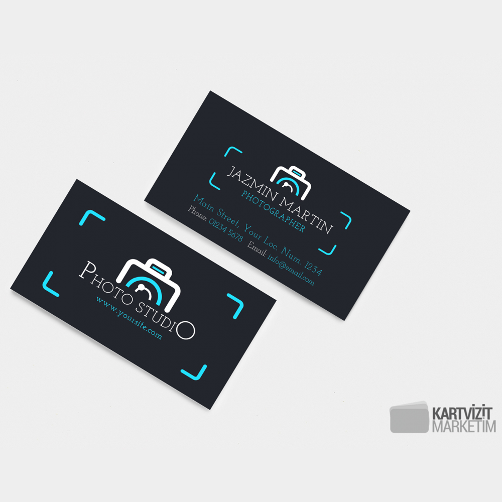 Fotoğraf Stüdyosu Kartvizit Modeli