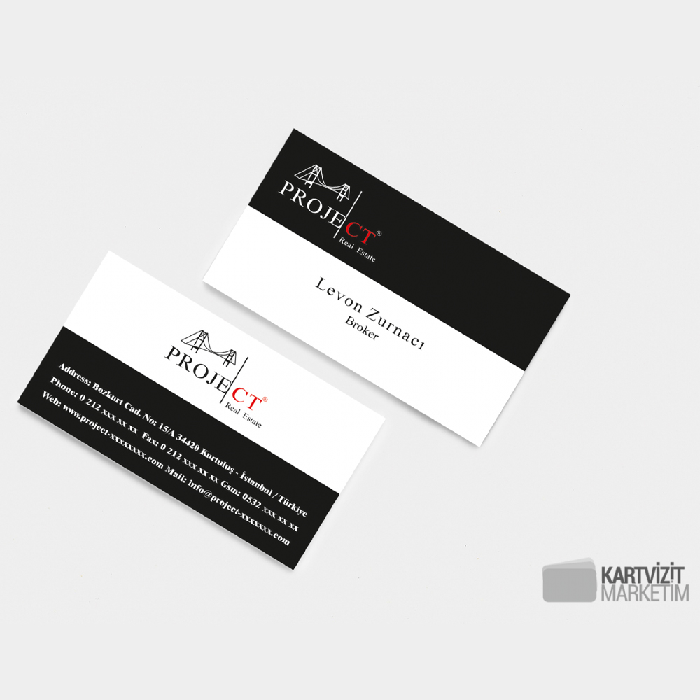 Şık Emlak Kartvizit Modeli