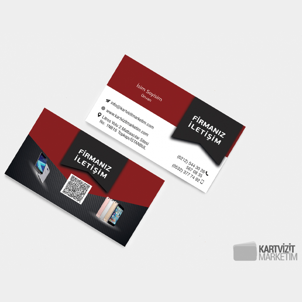 Şık Cep Telefon Kartvizit Modeli