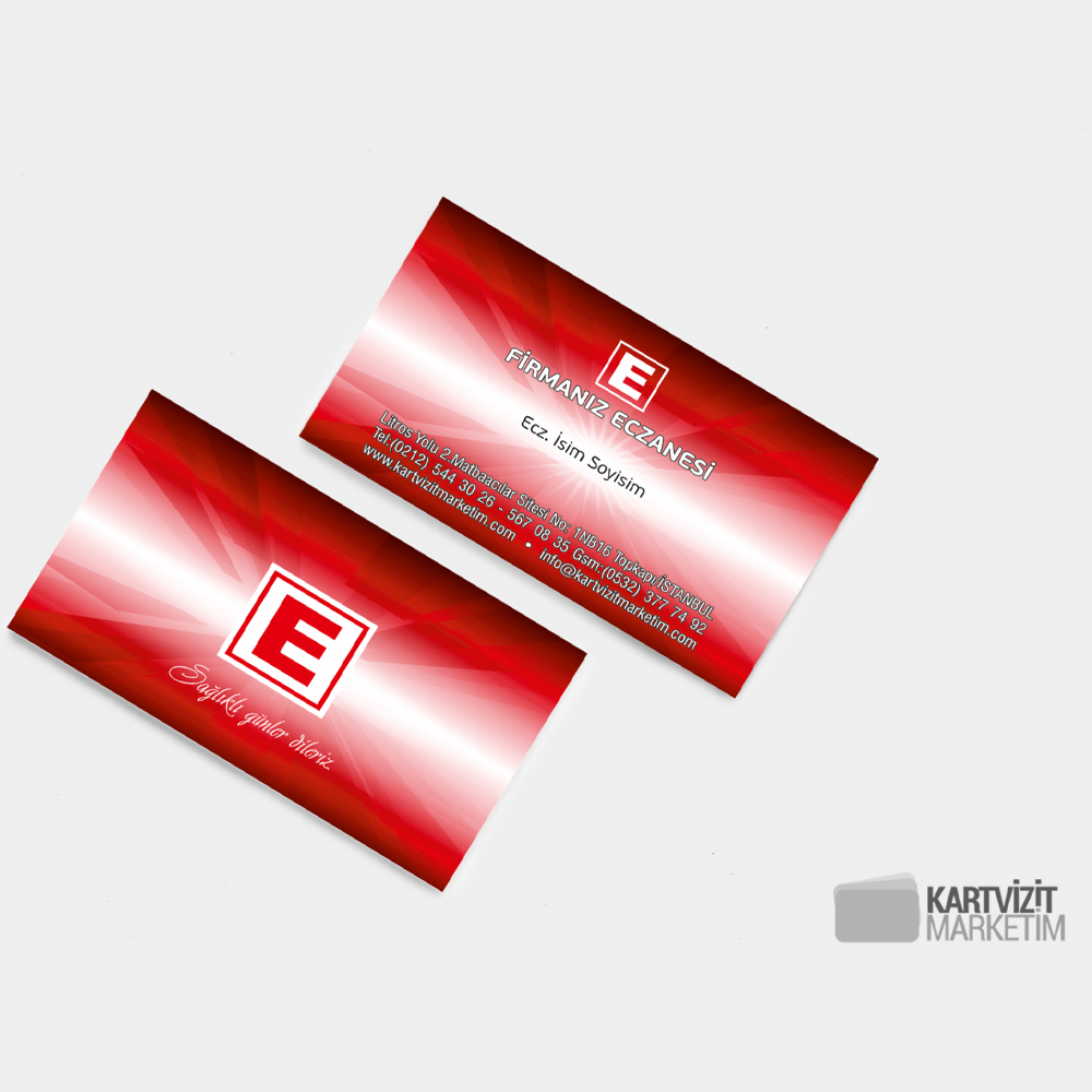 Eczane Kartvizit Modeli Eczkrt-1001