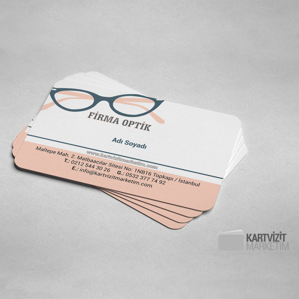 Gözlük Kartvizit Modeli