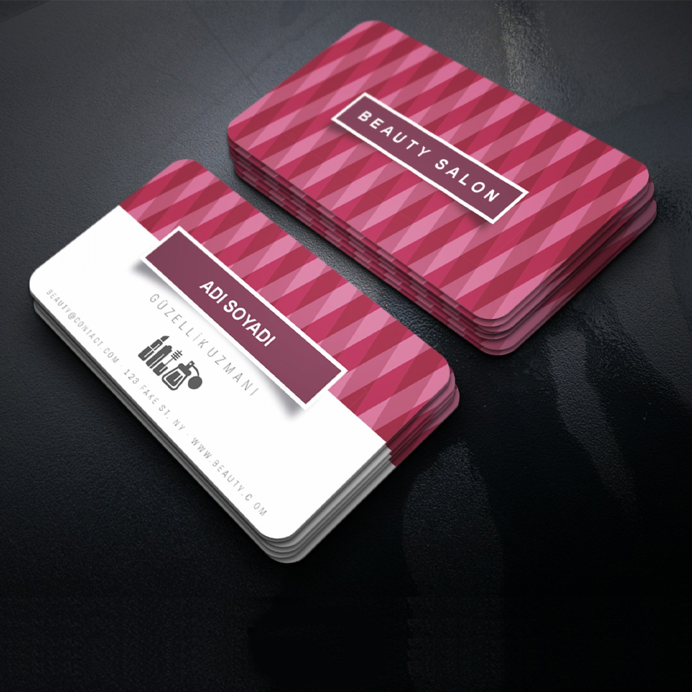 Pembe Bayan Kuaför Kartvizit