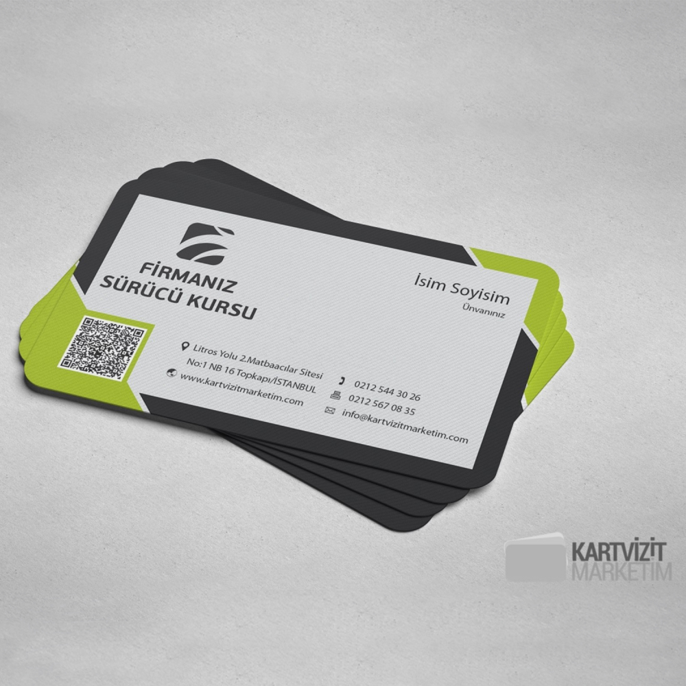 Sürücü Kursu Kartvizit Modeli