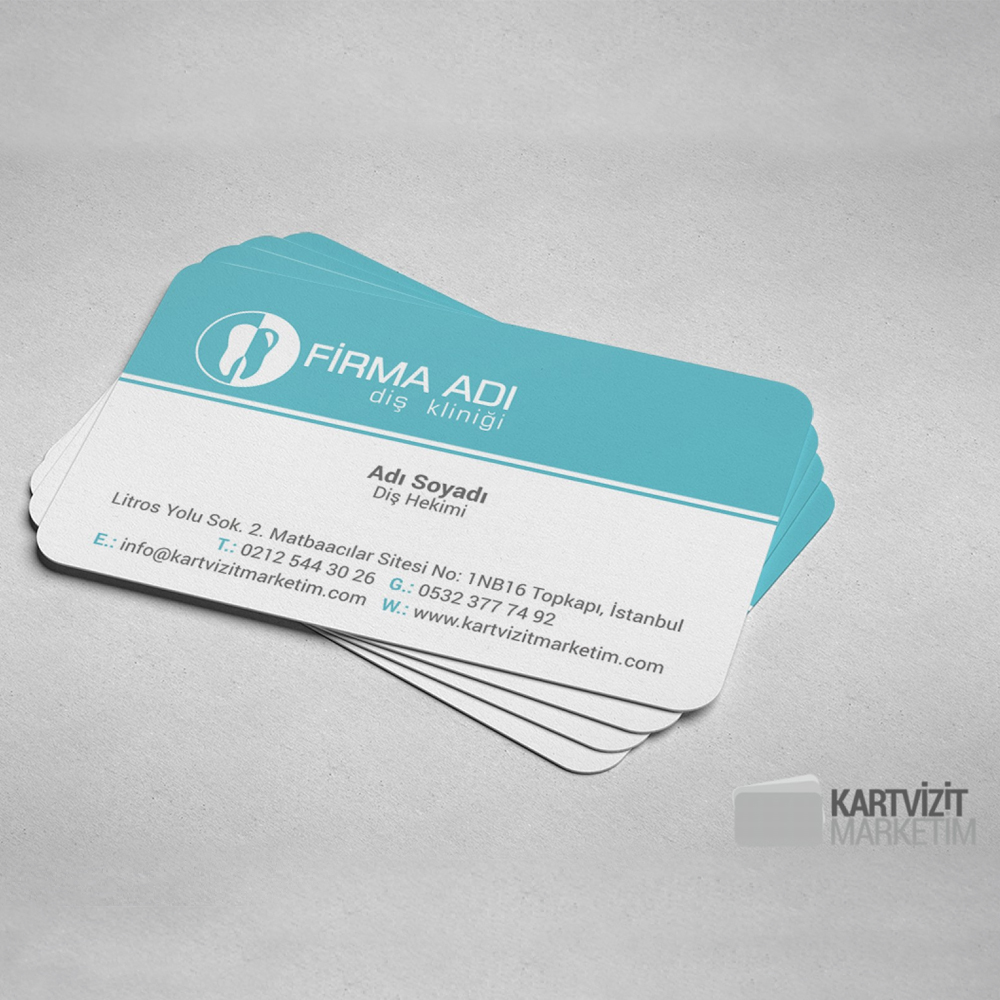 Diş Hekimi Kartvizit Modeli 3