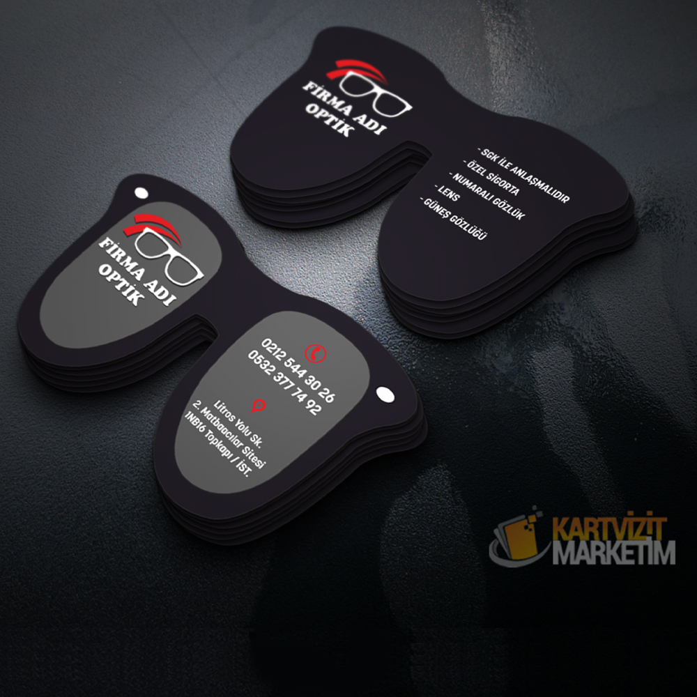 Gözlük Şeklinde Kartvizit