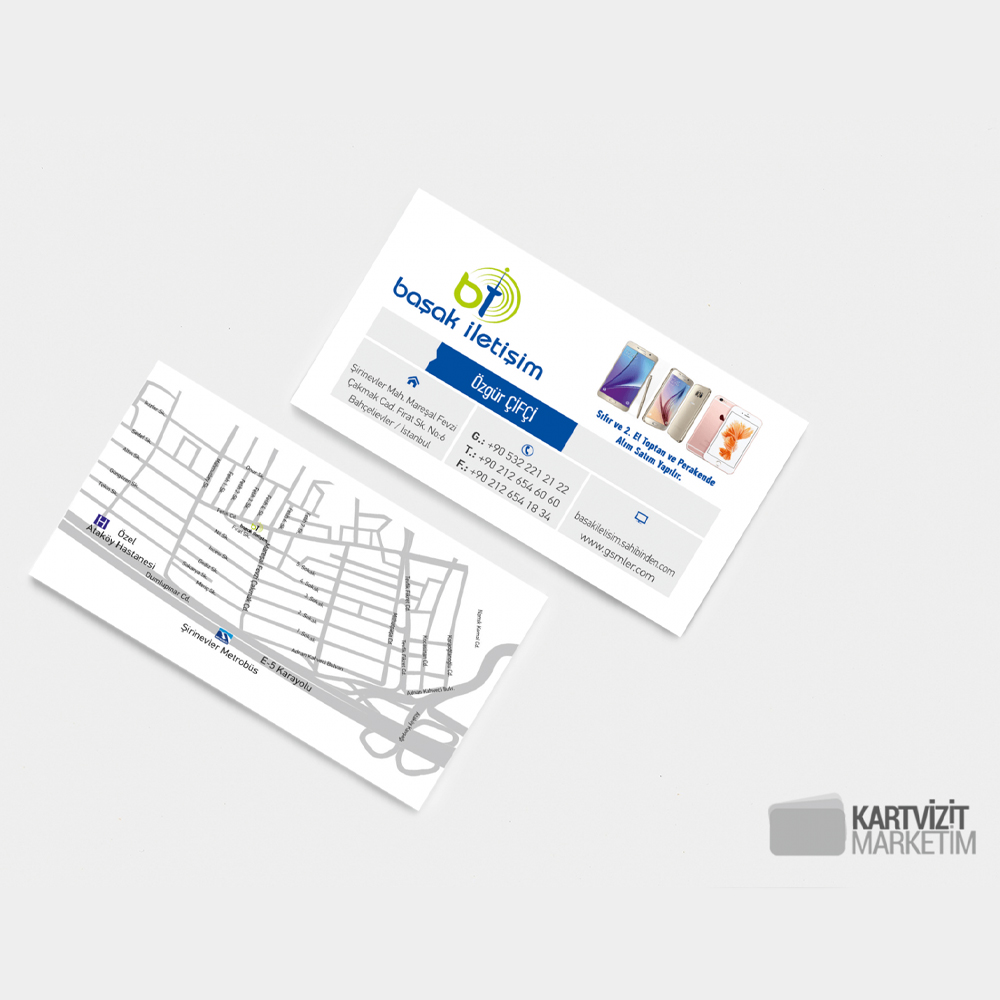 Cep Telefonu Mağazası Kartvizit Modeli