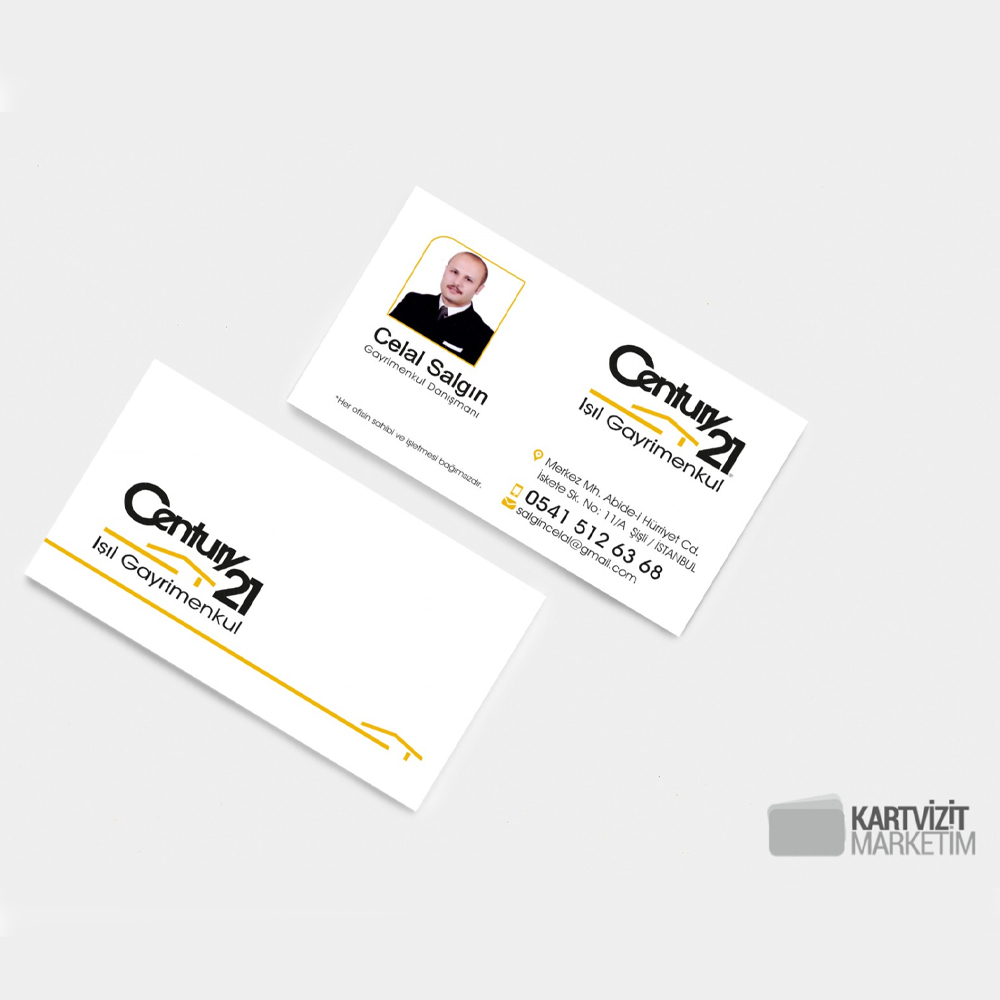 Century21 Emlak Kartvizit Modeli