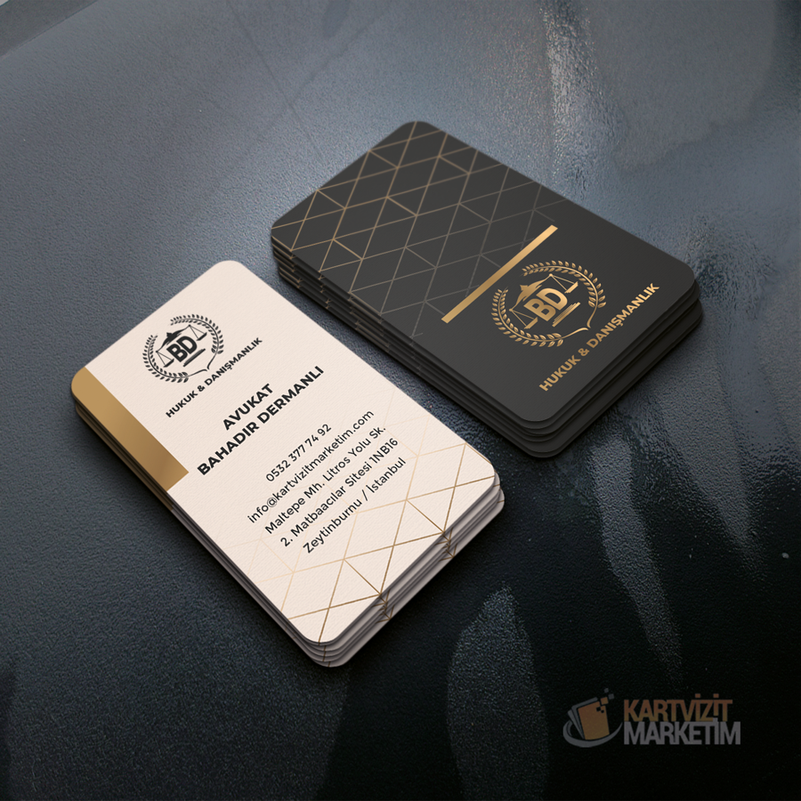 Asimetri Desen Avukat Kartvizit Avkrt-1343