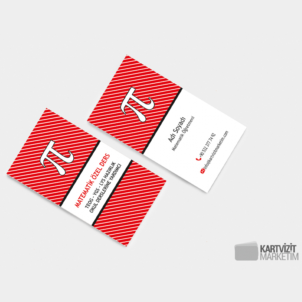 Matematik Özel Ders Kartvizit Modeli 2