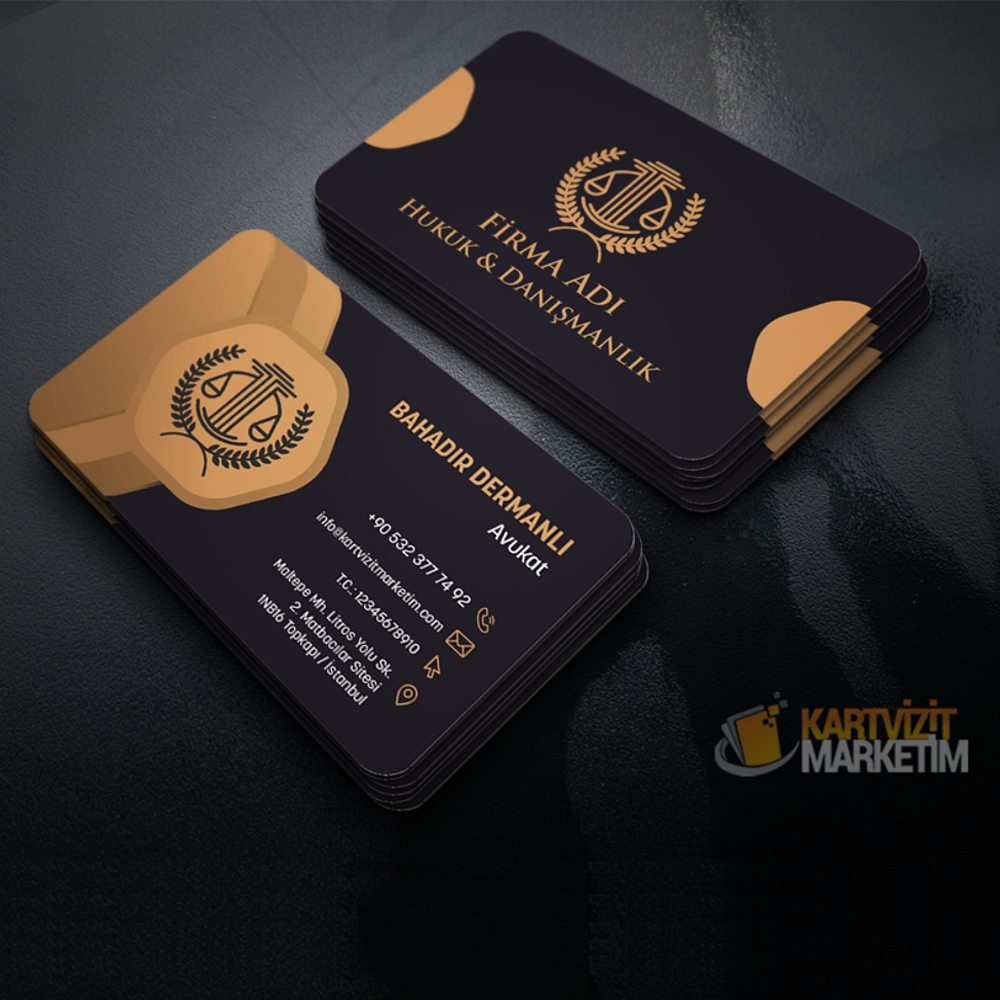 Siyah Soft Avukat Kartviziti