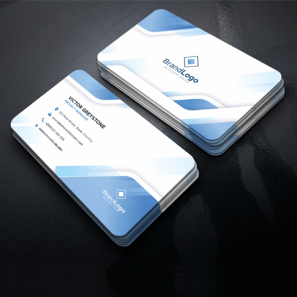 Mavi Kırtasiye Kartvizit