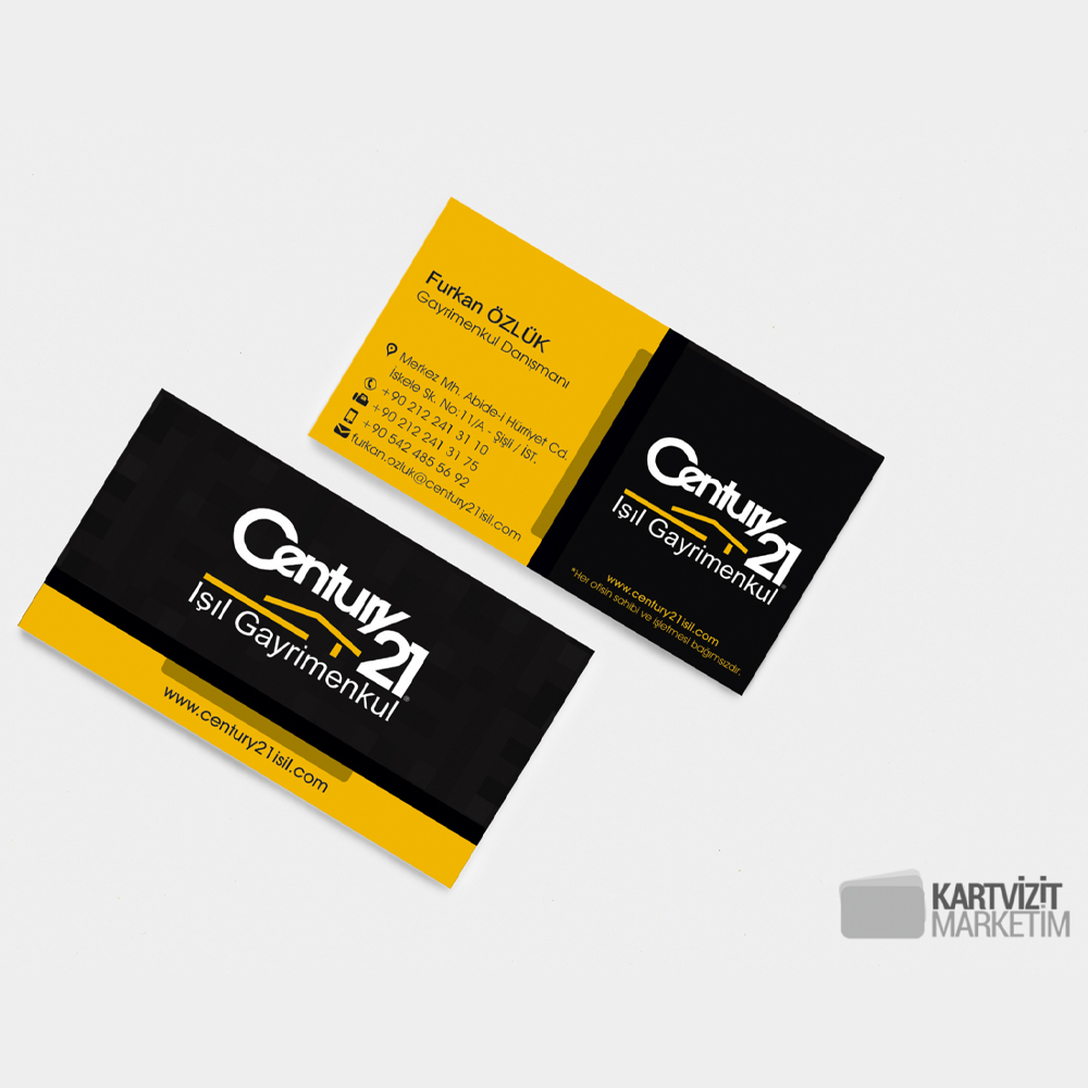 Kaliteli Century21 Kartvizit Modeli