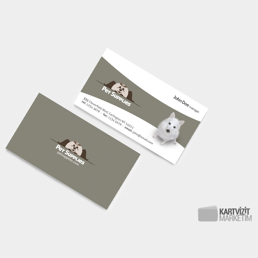 Sevimli Pet Shop Kartvizit Modeli