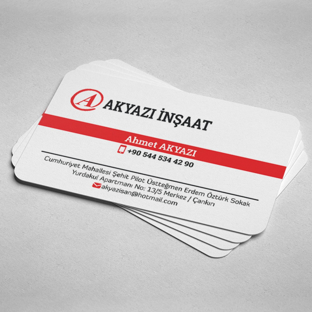 Siyah Emlak Bürosu Kartvizit